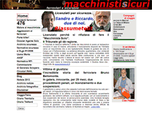 Tablet Screenshot of macchinistisicuri.info